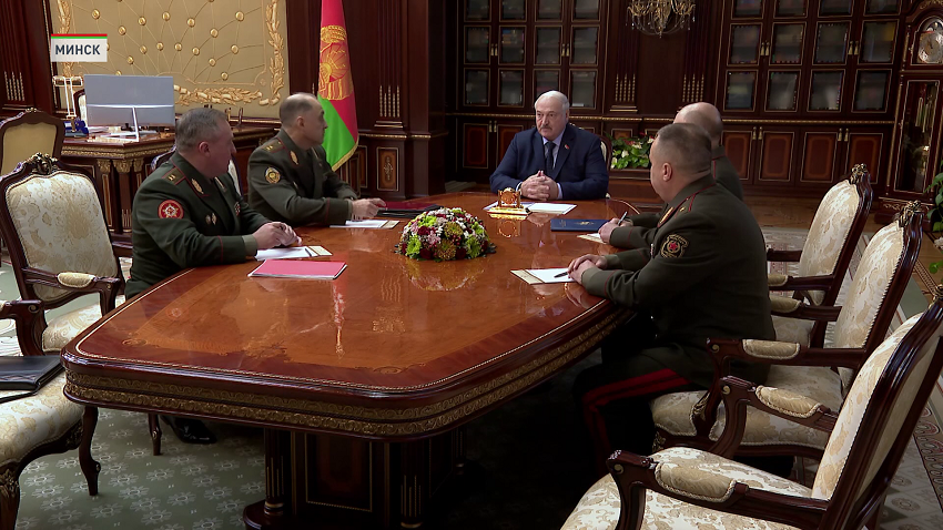 Заседание Александра Лукашенко с силовиками