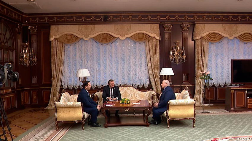 Президент Беларуси Александр Лукашенко встретился с Садыром Жапаровым
