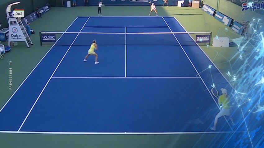 Александра Саснович вместе с Лаурой Зигемунд пробились в четвертьфинал парного разряда крупного теннисного турнира в Дубае