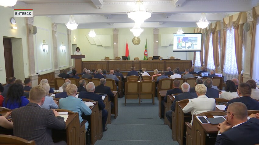 Заключительное заседание первой сессии Совета Республики Национального собрания Беларуси восьмого созыва 28 июня прошло в Витебске