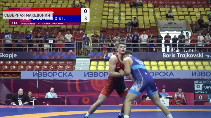 Константин Касьян стал финалистом чемпионата мира по борьбе среди спортсменов не старше 17 лет