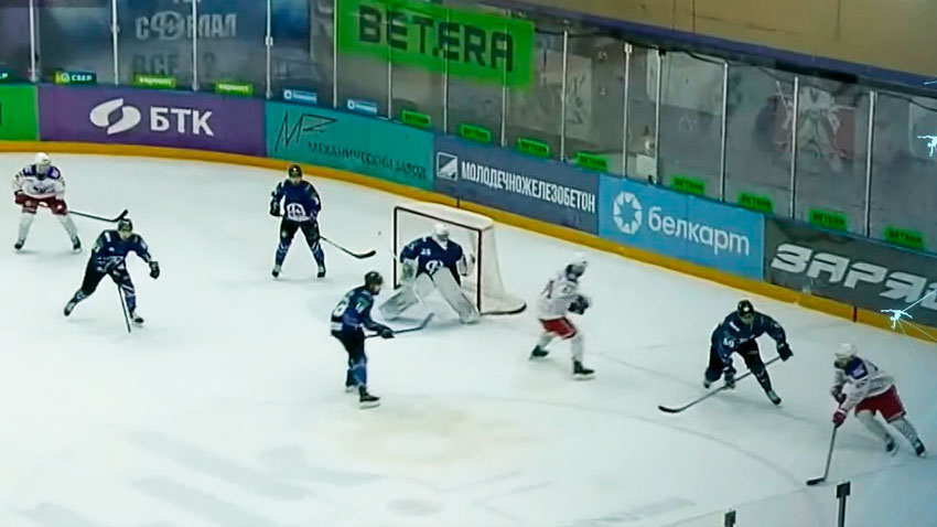 «Юность» переиграла «Динамо-Молодечно» в чемпионате Беларуси по хоккею