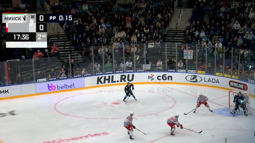 Хоккеисты минского «Динамо» одержали победу в матче регулярного чемпионата КХЛ