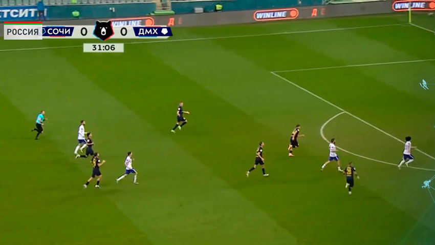 «Сочи» и махачкалинское «Динамо» сыграли вничью в матче Российской премьер-лиги по футболу