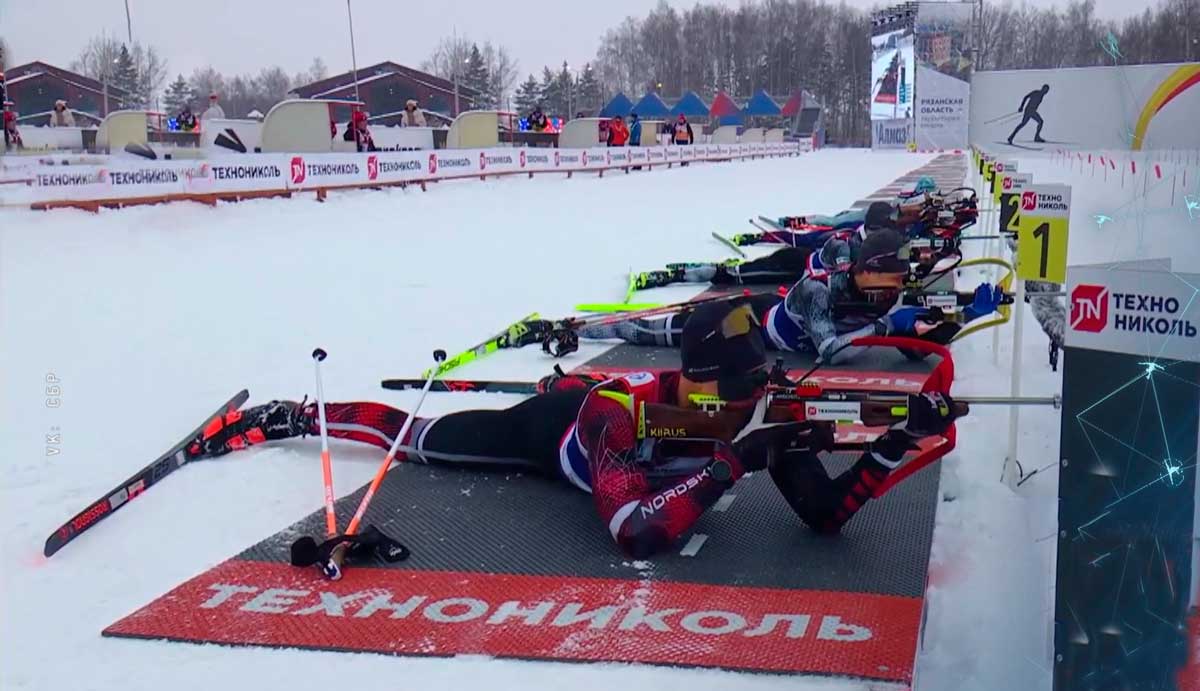 Антон Смольский выиграл квалификацию биатлонистов на «Гонке чемпионов»
