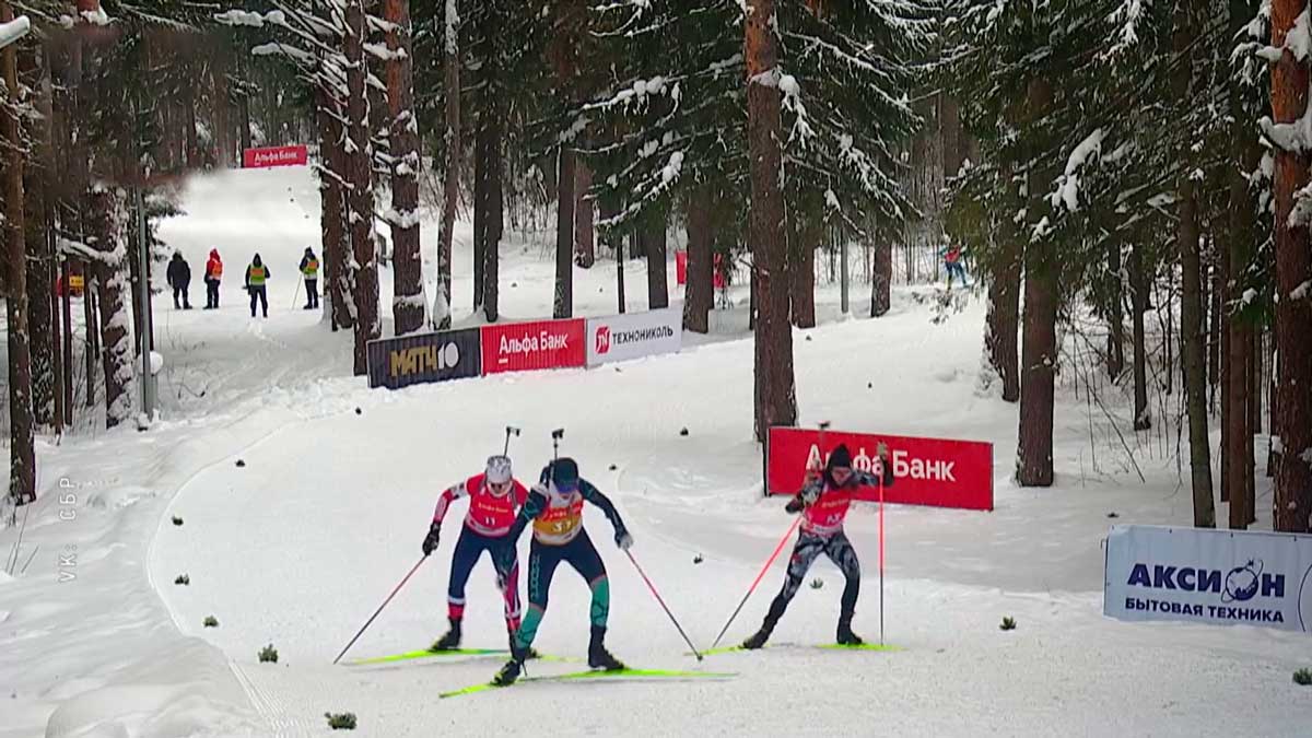 Два белорусских биатлониста попали в топ-10 в индивидуальной гонке чемпионата России