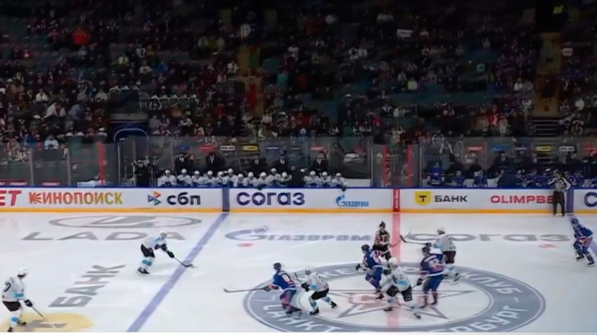 Минское «Динамо» переиграло СКА из Санкт-Петербурга в гостевом матче чемпионата КХЛ
