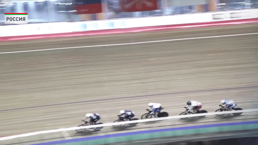 Представители Беларуси успешно выступают в Санкт-Петербурге на Кубке России по велоспорту на треке