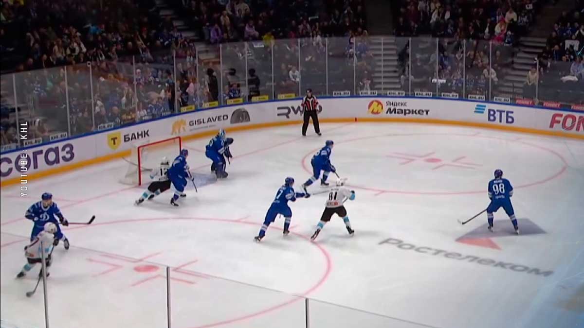 Минское «Динамо» проиграло московскому в матче КХЛ