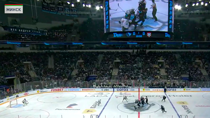 Хоккеисты минского «Динамо» потерпели второе поражение в серии второго раунда плей-офф Континентальной хоккейной лиги против «Ак Барса»