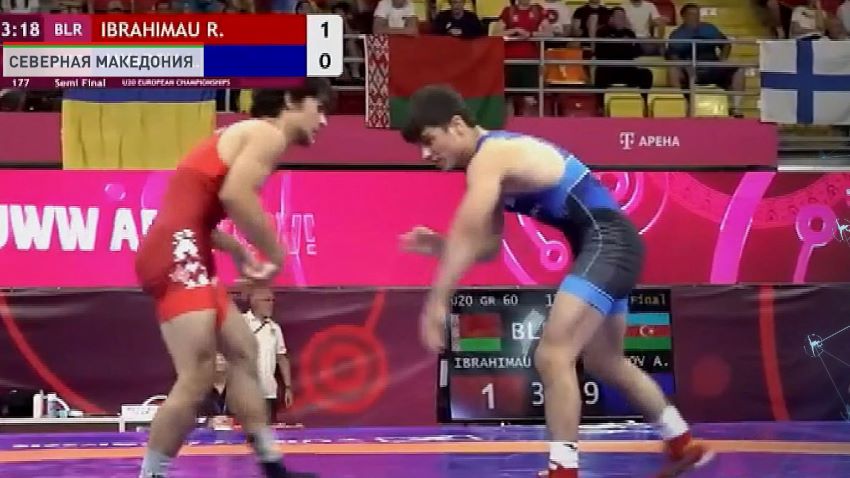 Белорусы Валевский и Ибрагимов вышли в финалы юниорского чемпионата Европы по борьбе
