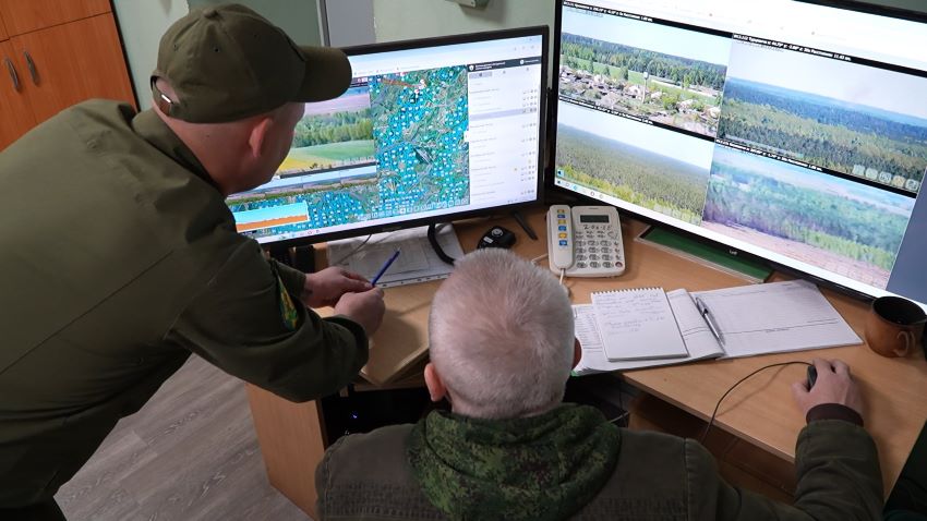 Крупный лесной пожар ликвидируют в Костюковичском районе