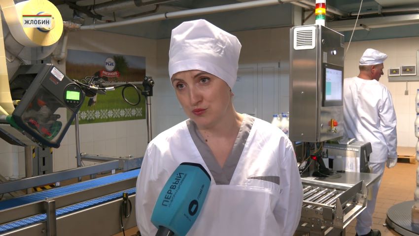 Современную линию розлива продукции в ПЭТ-бутылки запустили на Жлобинском молочном заводе