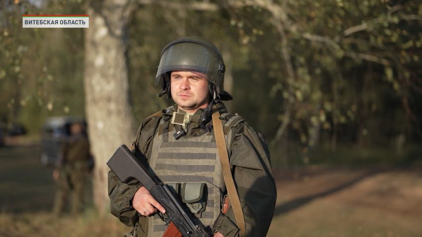 В Новополоцке проходит очередной этап проверки боеготовности внутренних войск МВД