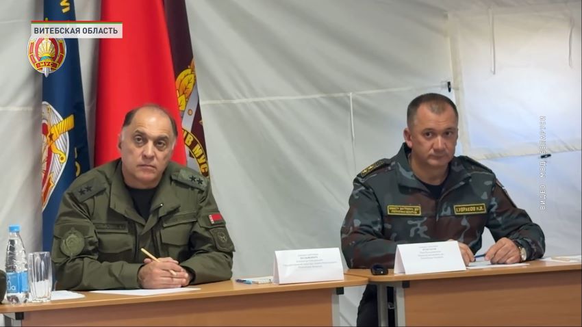 Вольфович проинспектировал отработку навыков военнослужащими и мобилизованными проверяемой бригады ВВ МВД