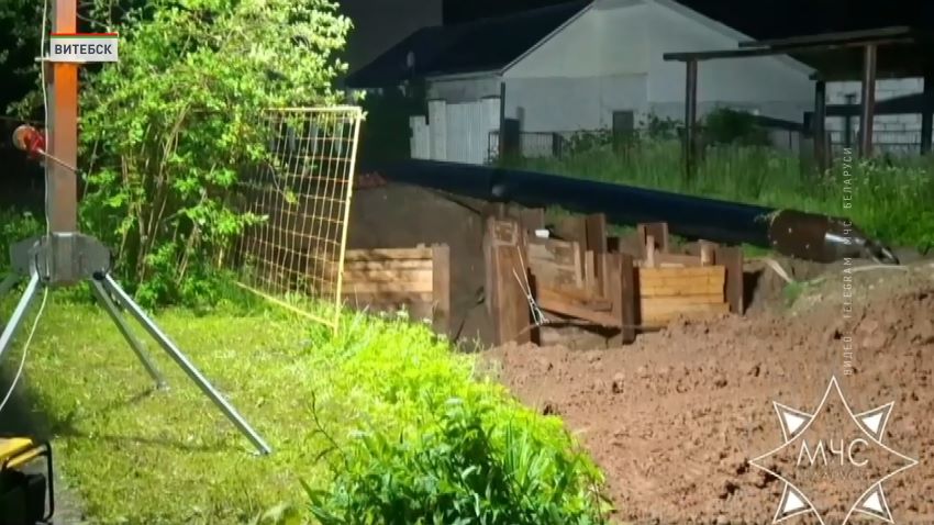 МЧС устранило последствия подмыва грунта возле жилого дома в Витебске