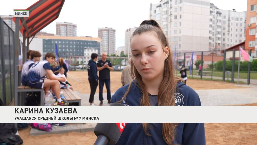 Обновленную спортивную площадку открыли в Московском районе Минска