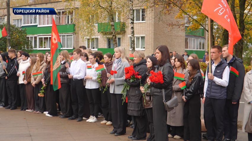 В Горецком районе почтили память героев битвы под Ленино и перезахоронили останки 25 воинов