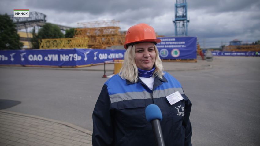 Лучшего в Беларуси машиниста башенного крана определили в Минске