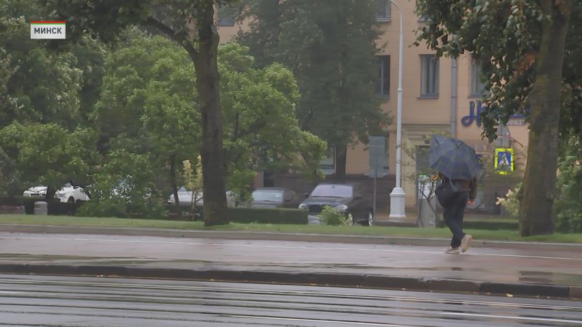 Оранжевый уровень опасности из-за дождей и ветра объявлен в Беларуси на 18 августа