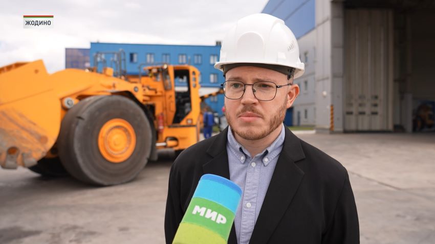 Первый шахтный погрузчик БЕЛАЗ проходит заводские испытания