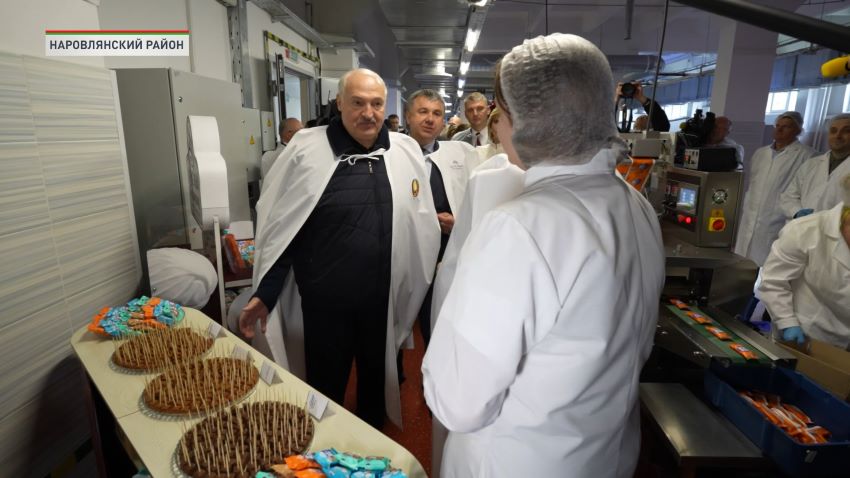 Лукашенко в Мозыре