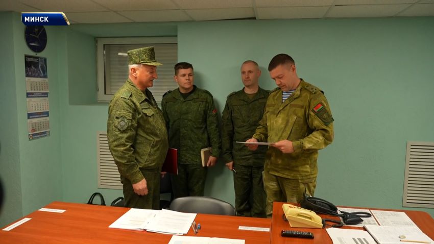 Проверка боеготовности по поручению Президента проходит в воинской части 120-й отдельной мехбригады 