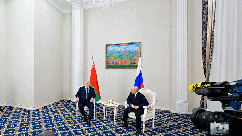 Александр Лукашенко и Владимир Путин