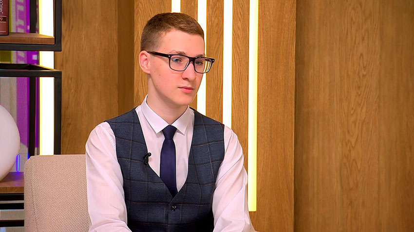 Александр Наливко, учащийся гимназией № 37 г. Минска
