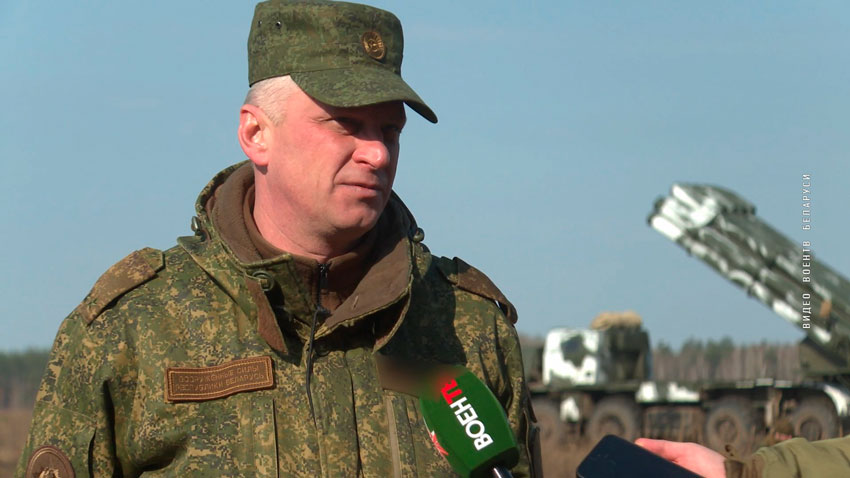 Дмитрий Задесенец, старший офицер управления ракетных войск и артиллерии Генерального штаба Вооруженных Сил Беларуси