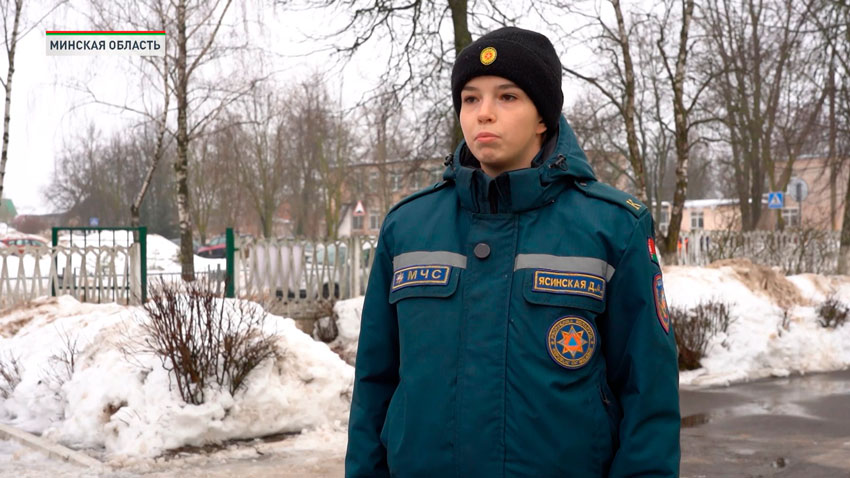 Дарья Ясинская, курсант Университета гражданской защиты МЧС Беларуси