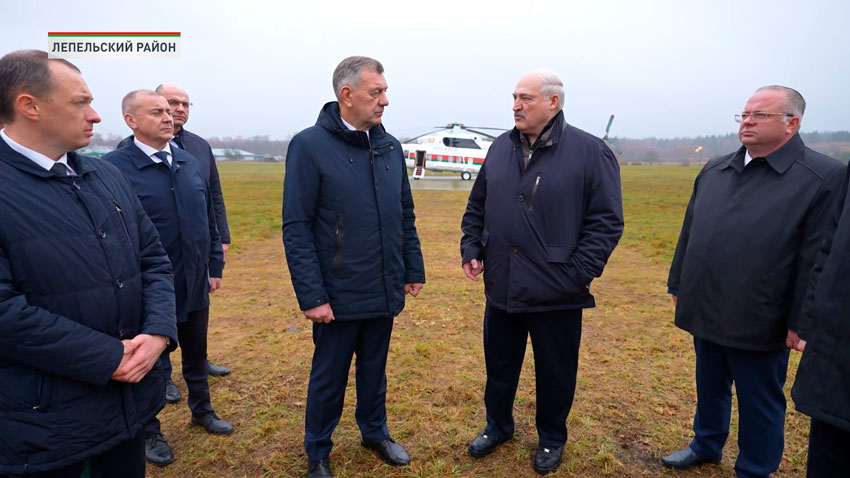 Лукашенко посещает с рабочей поездкой Лепельский район Витебской области