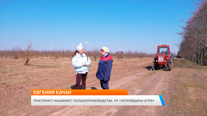 Евгения Качан, тракторист-машинист сельхозпроизводства УП «Летковщина-Агро»