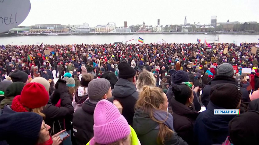 Германия протесты