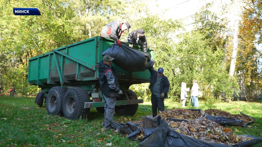 Сезон осенних субботников стартовал в Беларуси