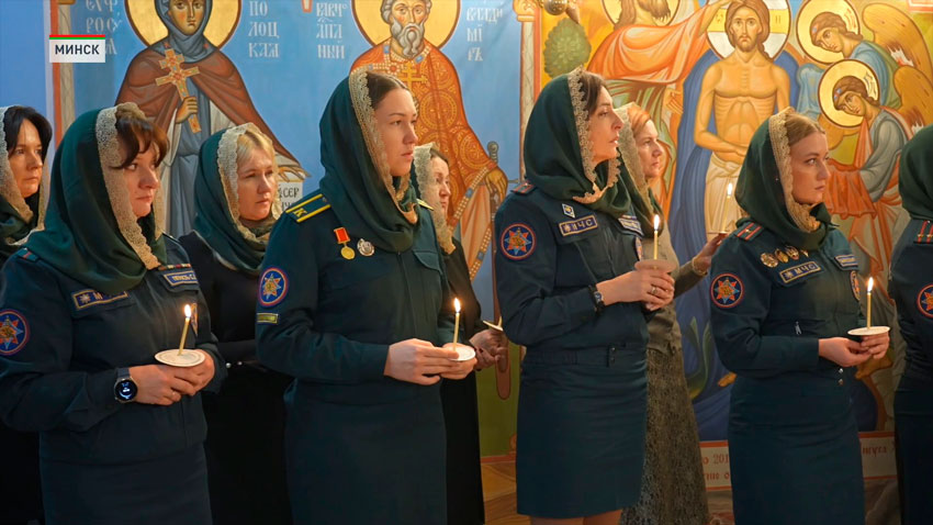 Митрополит Вениамин совершил Божественную литургию в Университете гражданской защиты МЧС Беларуси