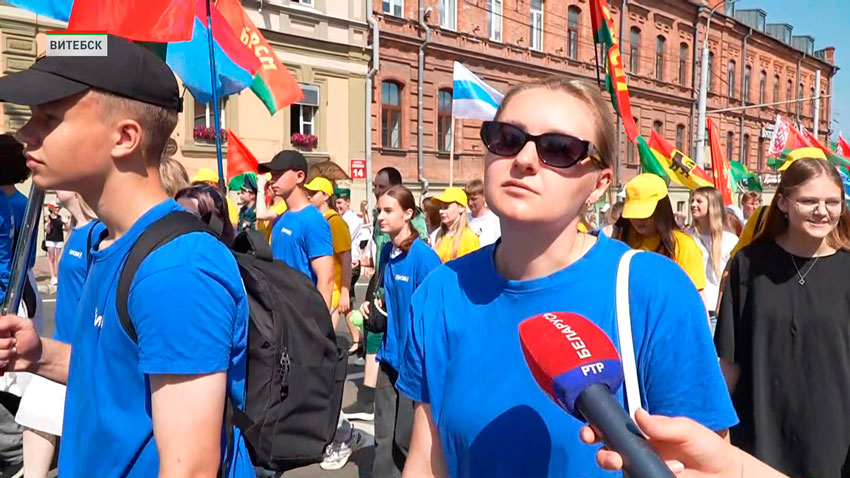 Патриотическое шествие в Витебске 11 июля объединило молодёжь