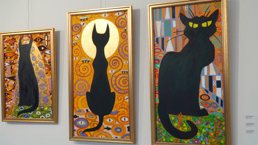 Порция заМУРчательного настроения – в Минске открылась выставка «Джаз! Коты! Весна!»