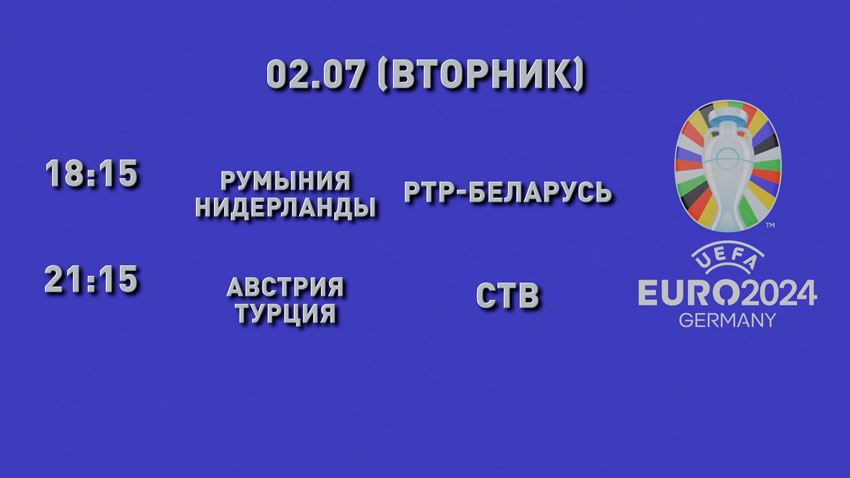 Последние четвертьфиналисты Евро-2024 будут определены 2 июля