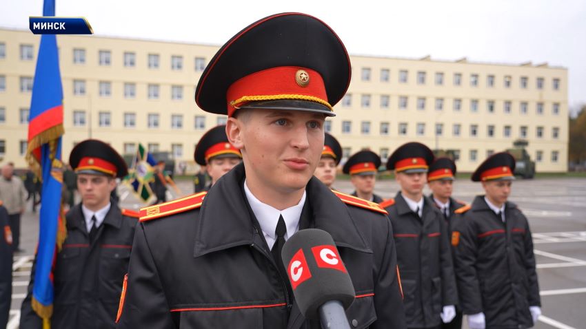 Республиканский смотр-конкурс по строевой подготовке проходит в Военной академии Беларуси