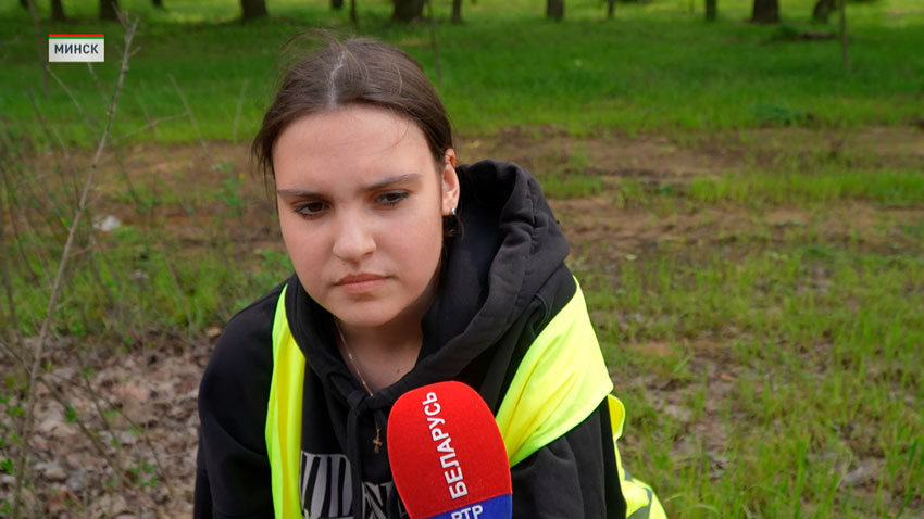 Участница студотряда