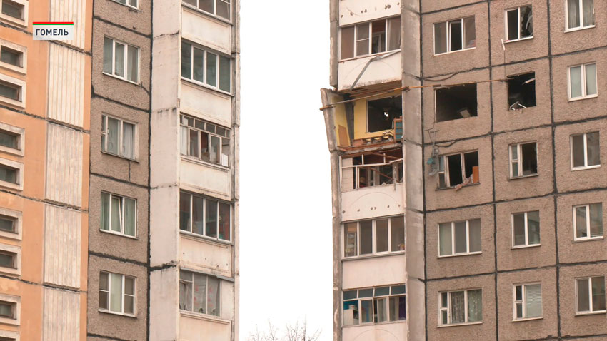Уголовное дело возбуждено по факту взрыва в гомельской многоэтажке