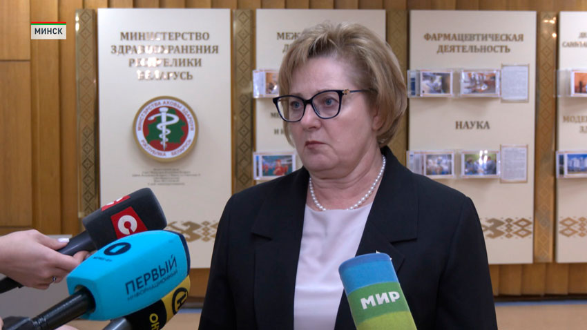 Светлана Нечай, заместитель министра здравоохранения – главный государственный санитарный врач Беларуси