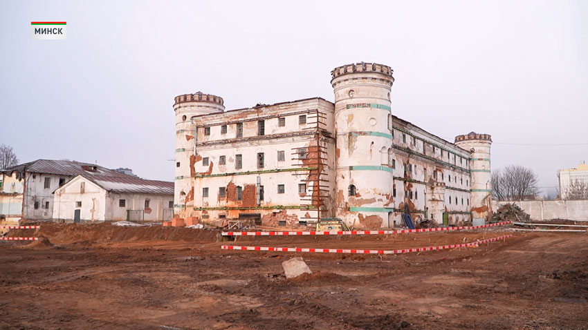 В центре Минска проводится масштабная реконструкция Пищаловского замка