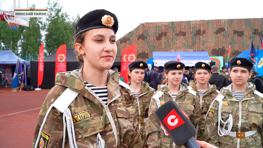 Варвара Щербак, участница военно-патриотического клуба «Патруль»