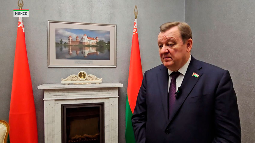 Сергей Алейник, председатель Постоянной комиссии Совета Республики Национального собрания Беларуси по международным делам и национальной безопасности