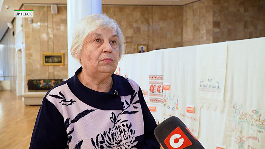 Галина Хиневич, руководитель клуба любителей вышивки «Волшебная нить» Центра культуры «Витебск»