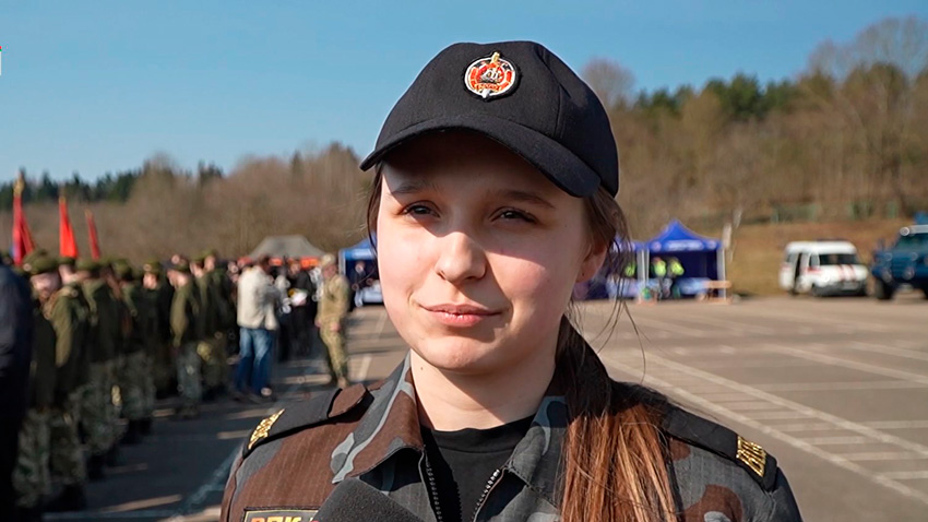 Елизавета Капуста, воспитанница военно-патриотического клуба