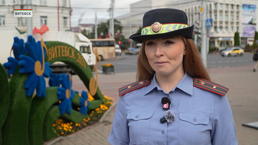 Надежда Касперович, начальник отделения по агитации и пропаганде ГАИ УВД Витебского облисполкома