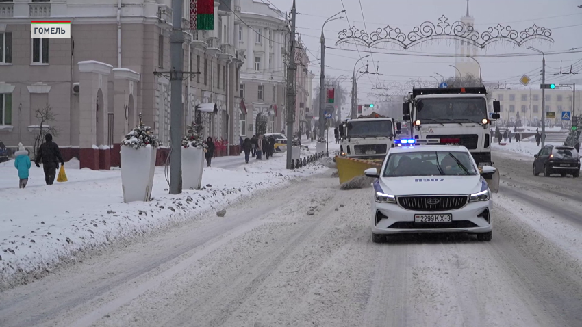 Специальный план «Погода. Снежные заносы» введен ГАИ по всей Гомельской области